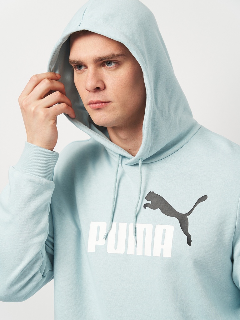 Puma 58676528 Sudadera de Hombre ESS+ 2 Col Big Logo Hoodie TR Turquoise - 4