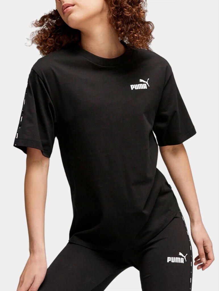 Puma 67599401 Camiseta de Mujer ESS TAPE Tee Black - 1