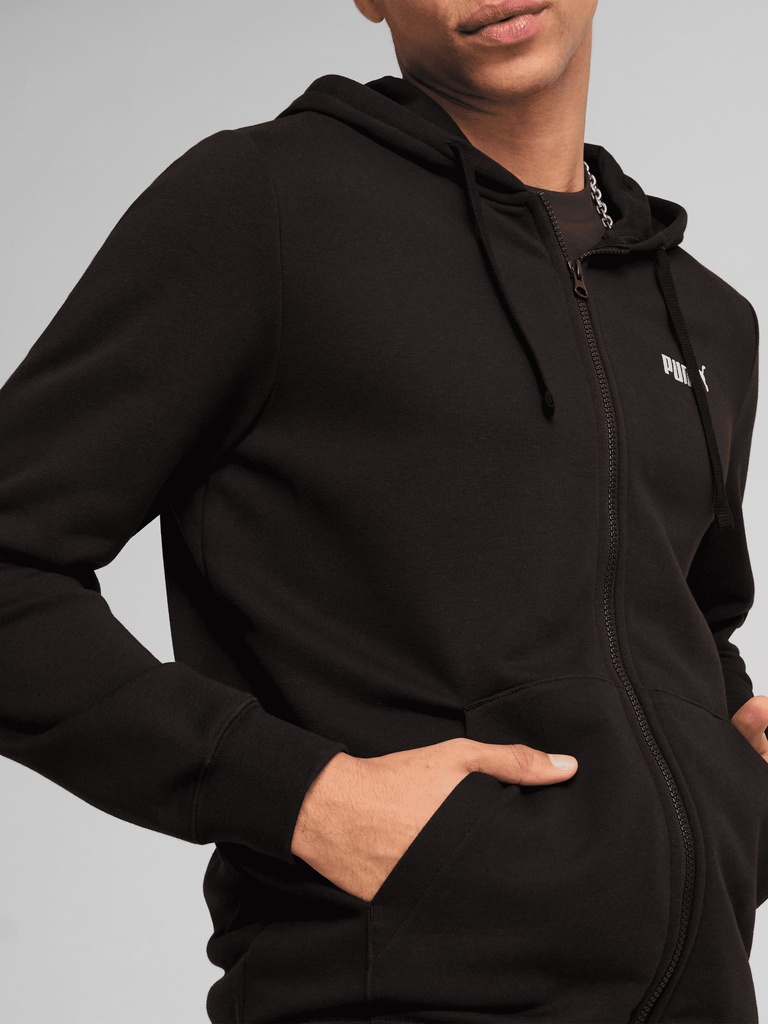 Puma 682588-01 Chaqueta de felpa de hombre ESS No. 1 Logo Full-Zip Hoodie TR - 5