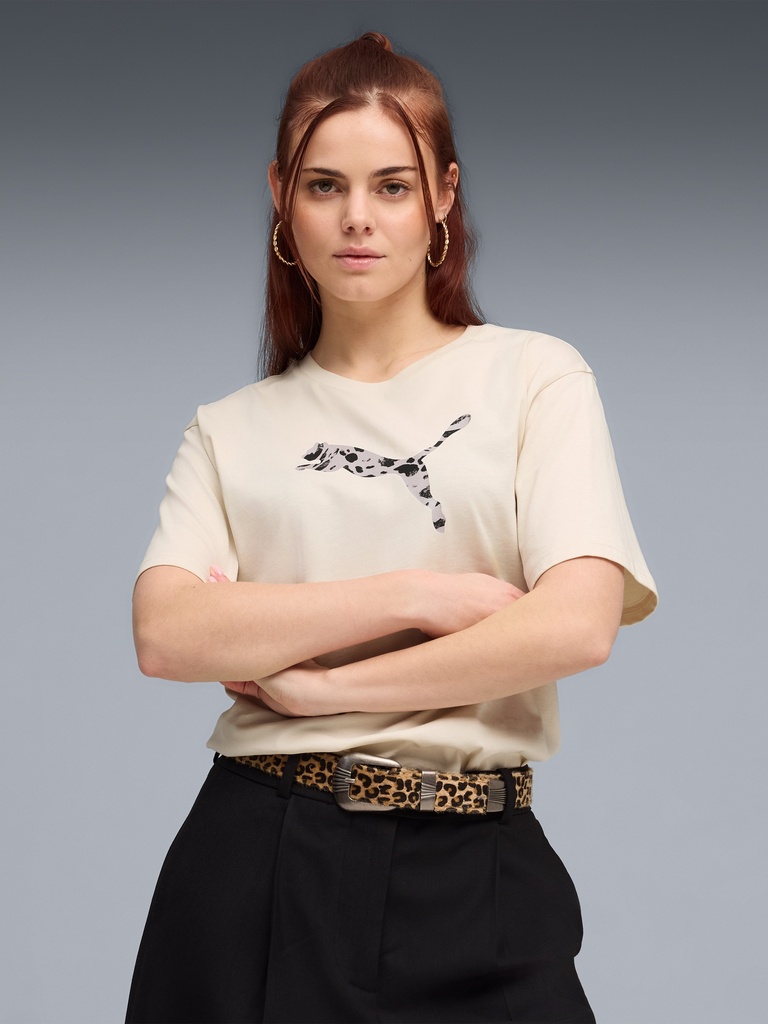 Puma 691821-87 Camiseta de Mujer ESS GRAPHIC Animal Relaxed Tee - 1