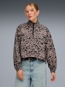 Puma 692465-88 Cortaviento de Mujer ESS  GRAPHIC Animal Relaxed AOP Woven Half-Zip - 1