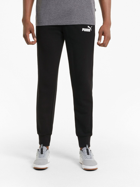 Puma 58671601 Pantalones de Hombre ESS Logo Pants TR cl Black