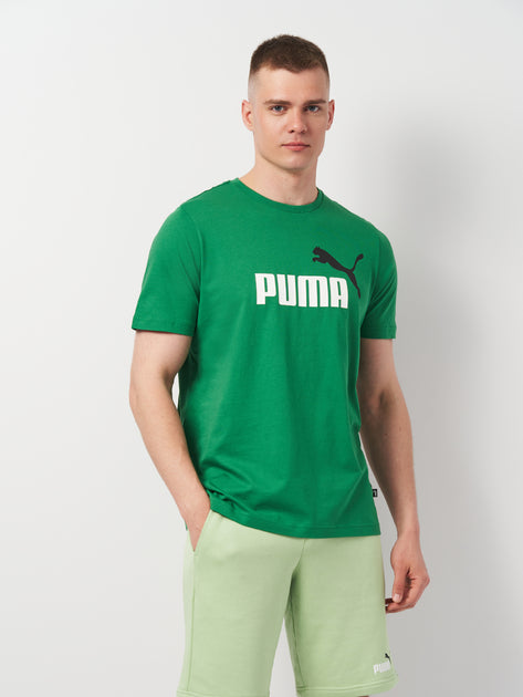 Puma 58675986 Camiseta de Hombre ESS+ 2 Col Logo Tee Archive Green