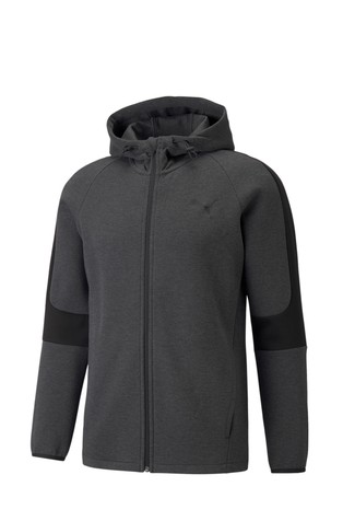 [58581207] Puma 58581207 Sudadera de Hombre EVOSTRIPE Core FZ Hoodie Dark Gray Heath